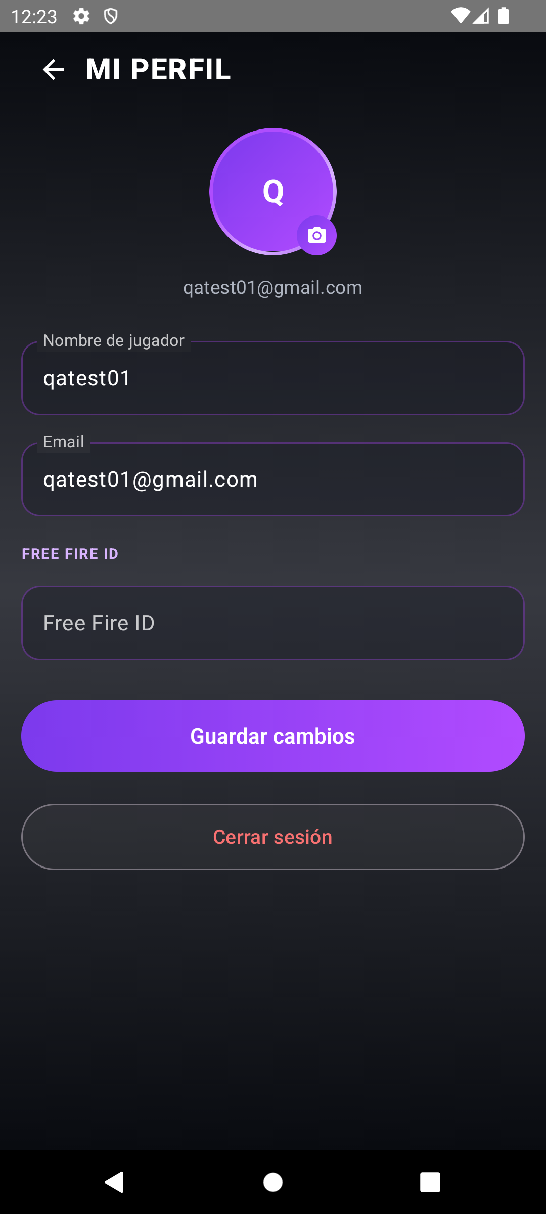 Perfil de jugador